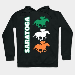 Saratoga Springs Horse Racing Hoodie